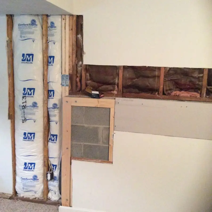 Wall insulation replacement during Odor Removal & Deodorization in North Brunswick
